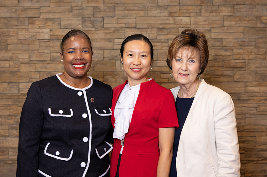 group photo of Dr. Cicely Jefferson, Dr. Danxia (Christina) Chen, and Dr. Joanne Hix