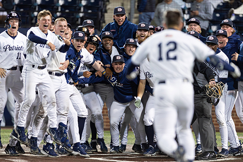 DBU Patriots Baseball Team Celebration